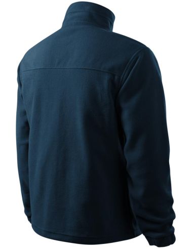 Fleece pánsky Jacket 501 tmavomodrá 02 (brand label)