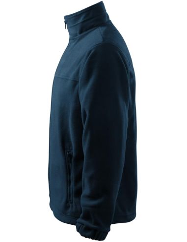 Fleece pánsky Jacket 501 tmavomodrá 02 (brand label)