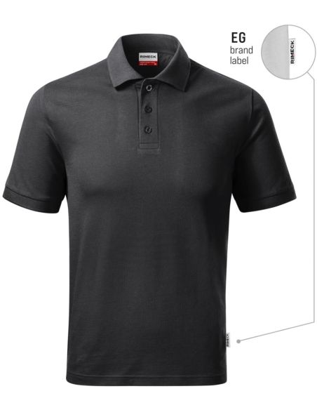 Polokošeľa pánska Resist Heavy Polo R20 ebony gray 94 (brand label)