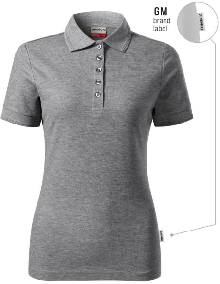Polokošeľa dámska Reserve R23 tmavosivý melír 12 (brand label)