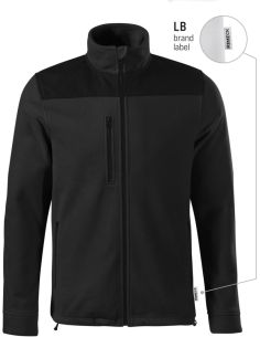 Fleece unisex Effect 530 čierna 01 (brand label)