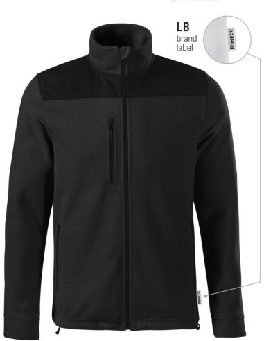 Fleece unisex Effect 530 čierna 01 (brand label)