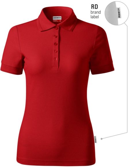 Polokošeľa dámska Reserve R23 červená 07 (brand label)
