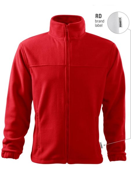Fleece pánsky Jacket 501 červená 07 (brand label)