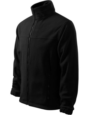 Fleece pánsky Jacket 501 čierna 01 (brand label)
