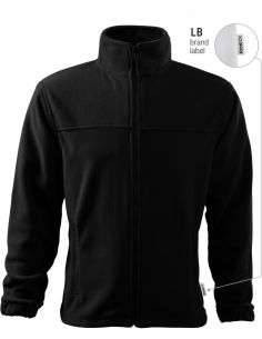 Fleece pánsky Jacket 501 čierna 01 (brand label) 2