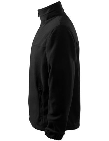 Fleece pánsky Jacket 501 čierna 01 (brand label)