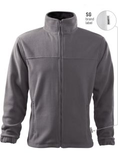 Fleece pánsky Jacket 501 oceľovo sivá 36 (brand label) 2