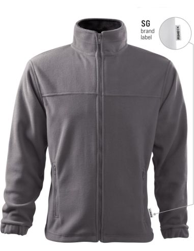 Fleece pánsky Jacket 501 oceľovo sivá 36 (brand label)