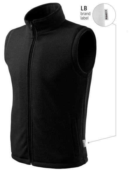 Fleece vesta unisex Next 518 čierna 01 (brand label)
