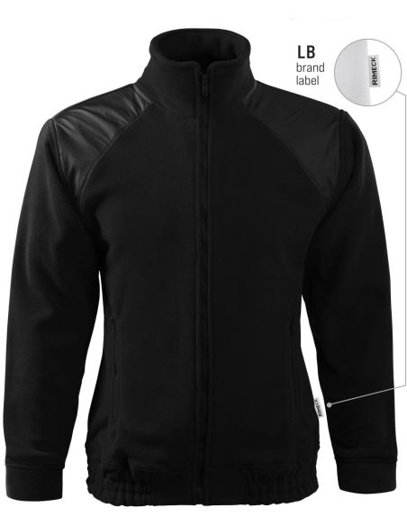 Fleece unisex Jacket Hi-Q 506 čierna 01 (brand label)