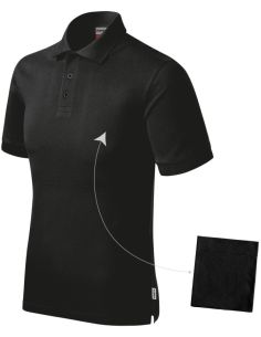 Polokošeľa pánska Resist Heavy Polo R20 čierna 01 (brand label)