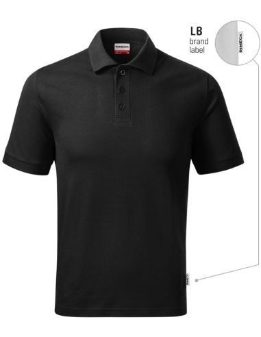 Polokošeľa pánska Resist Heavy Polo R20 čierna 01 (brand label)