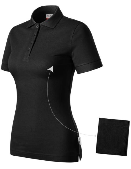 Polokošeľa dámska Resist Heavy Polo R21 čierna 01 (brand label)
