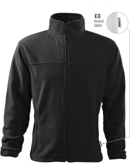 Fleece pánsky Jacket 501 ebony gray 94 (brand label)