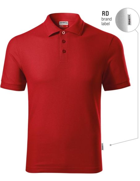 Polokošeľa pánska Reserve R22 červená 07 (brand label)