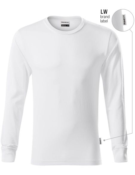 Tričko unisex Resist LS R05 biela 00 (brand label)