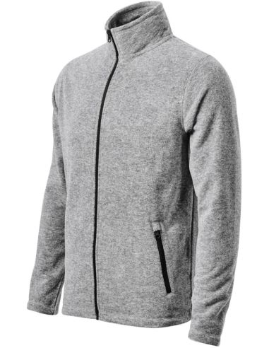 Micro fleece pánsky Factor 852 strieborný melír