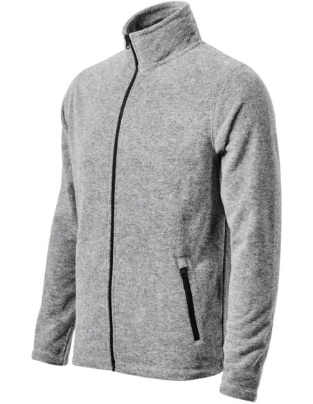 Micro fleece pánsky Factor 852 strieborný melír