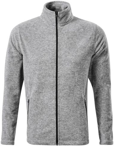 Micro fleece pánsky Factor 852 strieborný melír