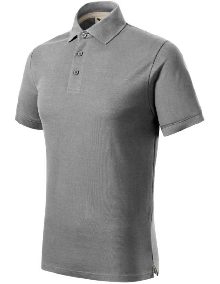 Polokošeľa pánska Prime (GOTS) 23Y starostrieborná