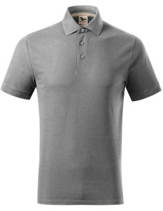 Polokošeľa pánska Prime (GOTS) 23Y starostrieborná 2