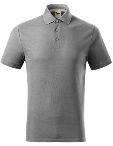 Polokošeľa pánska Prime (GOTS) 23Y starostrieborná