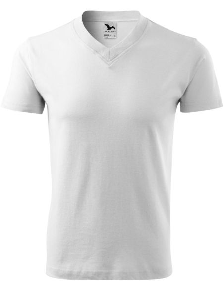 Tričko unisex V-neck 102 biela