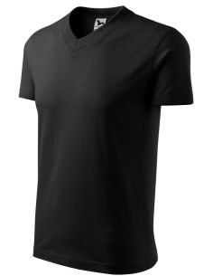Tričko unisex V-neck 102 čierna