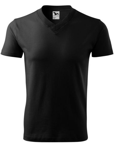 Tričko unisex V-neck 102 čierna