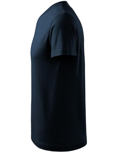 Tričko unisex V-neck 102 tmavomodrá