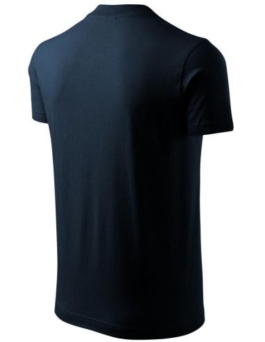 Tričko unisex V-neck 102 tmavomodrá