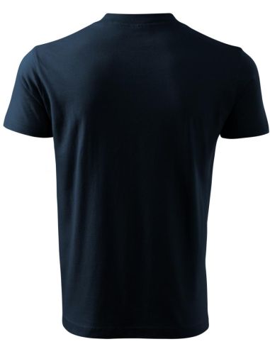 Tričko unisex V-neck 102 tmavomodrá