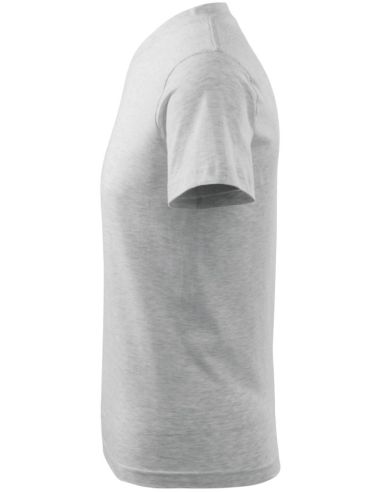 Tričko unisex V-neck 102 svetlosivý melír