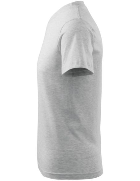 Tričko unisex V-neck 102 svetlosivý melír