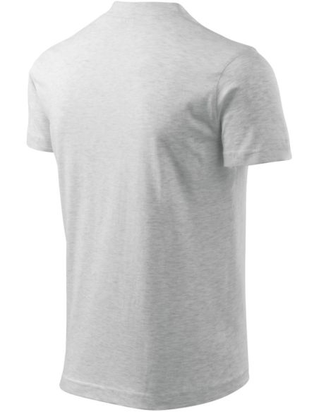 Tričko unisex V-neck 102 svetlosivý melír
