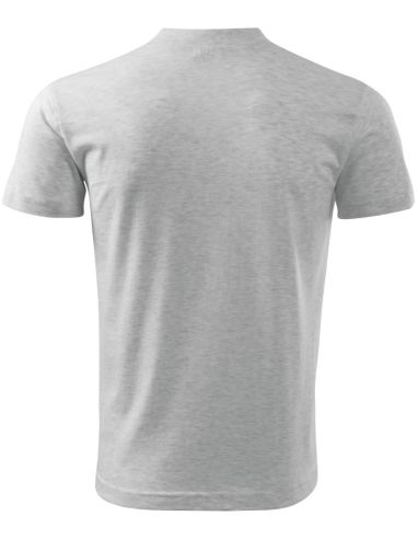 Tričko unisex V-neck 102 svetlosivý melír