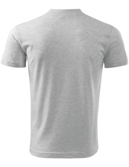 Tričko unisex V-neck 102 svetlosivý melír