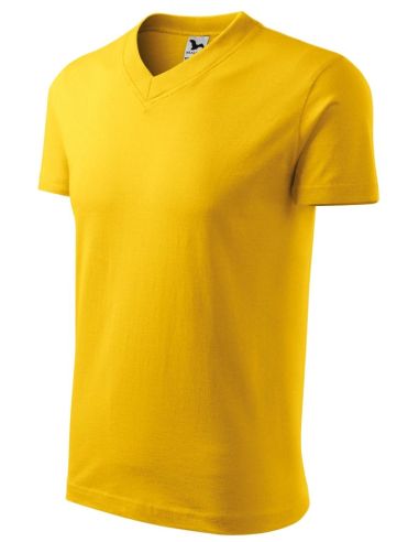 Tričko unisex V-neck 102 žltá