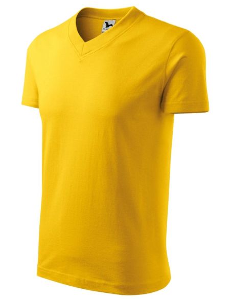 Tričko unisex V-neck 102 žltá