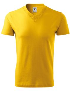 Tričko unisex V-neck 102 žltá 2