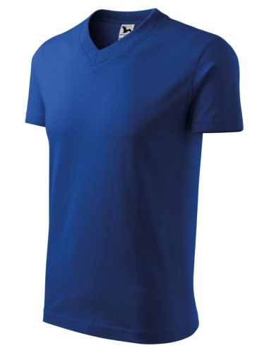 Tričko unisex V-neck 102 kráľovská modrá