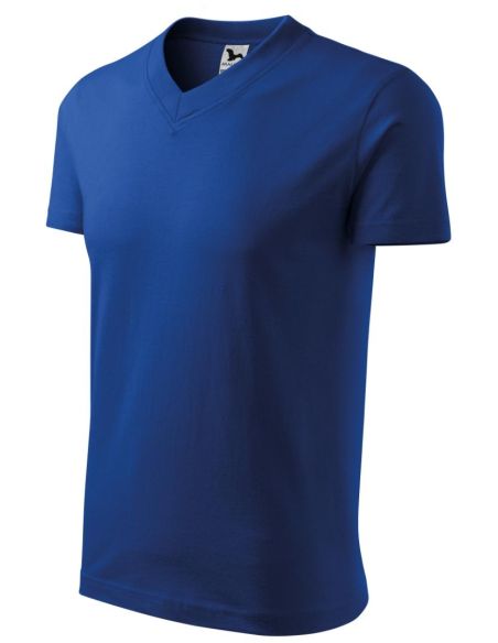 Tričko unisex V-neck 102 kráľovská modrá