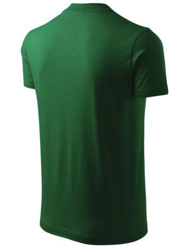 Tričko unisex V-neck 102 fľaškovozelená