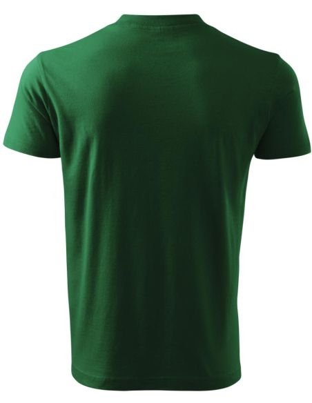 Tričko unisex V-neck 102 fľaškovozelená