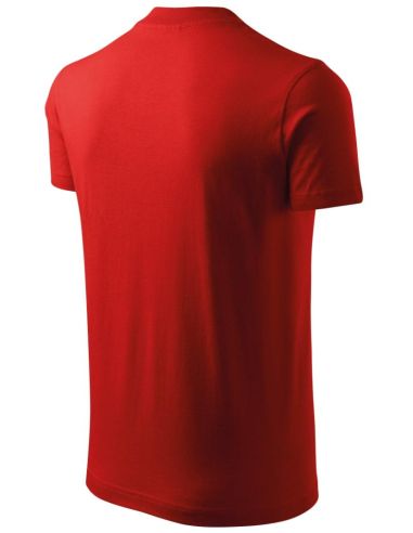 Tričko unisex V-neck 102 červená