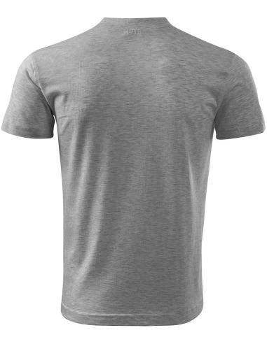 Tričko unisex V-neck 102 tmavosivý melír