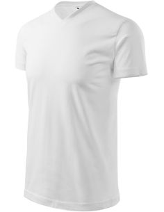Tričko unisex Heavy V-neck 111 biela