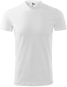 Tričko unisex Heavy V-neck 111 biela 2