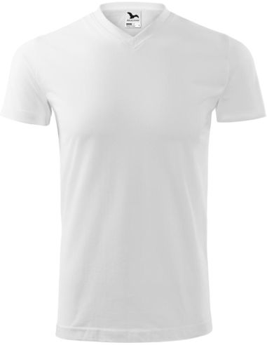 Tričko unisex Heavy V-neck 111 biela